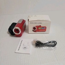 HD Handheld Video Recorder Camcorder Red 16x Zoom 2.7in LCD SD USB Mic