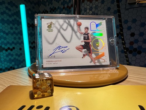 Panini Noir 2022-23 Nikola Jovic RC On Card Auto Gold 05/10 ❤️❤️🔥✨🤩🤩❤️❤️