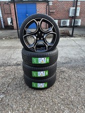 8" X 18"  NEW GOLF GTI B/HL STYLE + TYRES FITS VW POLO, IBIZA 2017+ (X4)