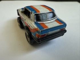 Micro Machines Mercedes-Benz 450SLC #88 White Orange Blue, 1986 Galoob Vintage