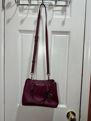 NWT MICHAEL Michael Kors Selma Medium Saffiano Leather  Michael Kors purple Saffiano Leather Satchel main image 2