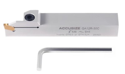3/4'' by 3/4'' Heavy Duty Indexable Grooving Cut-Off Holder, Nickel Plated, G...