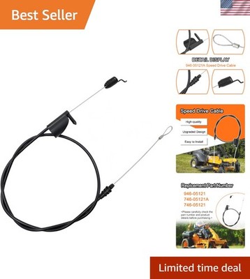Upgraded Speed Drive Cable for TroyBilt and Cub Cadet Mowers - 54.5 Inches