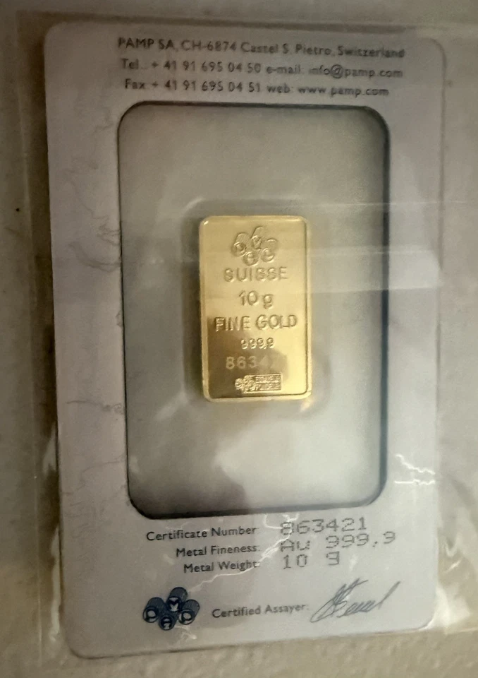 10 Gram PAMP Suisse Lady Fortuna 999,9 Fine Gold Bar Sealed in Assay Card - Image 2 of 4