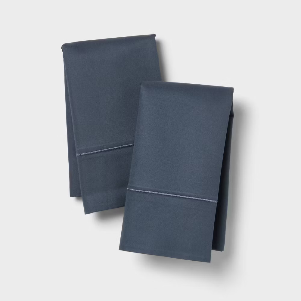 King 800 Thread Count Hotel Collection Single Barratta Pillowcase Slate Blue - 3690₽