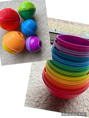 Fisher Price Brilliant Basics Stack Roll Numbered Nesting Cups Baby preschool 