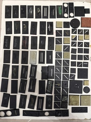 Warhammer FB ORIGINAL 25x 50mm x 44 Kavallerie Basen plus verschiedene GW Bases 80/90 er
