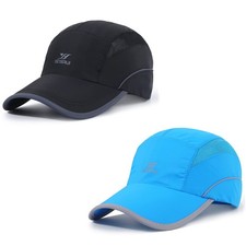 Running Hat Mesh Sports Cap Lightweight Quick Drying Runner Cap for Men Women