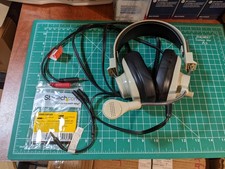 Vintage Califone 3066AV 3.5MM Deluxe Multimedia Stereo Headphones w/ Microphone