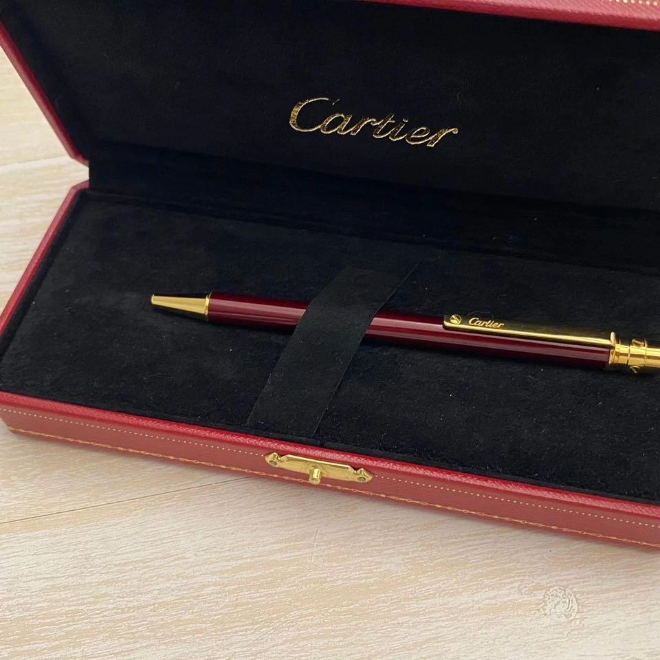 Bolígrafo Ultimate Cartier Santos de Cartier Burdeos con caja #57aaf7 Foto 3 de 4