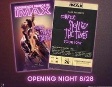 2x Prince Sign The Times IMAX (2025) Opening Night Collectible Souvenir Ticket 