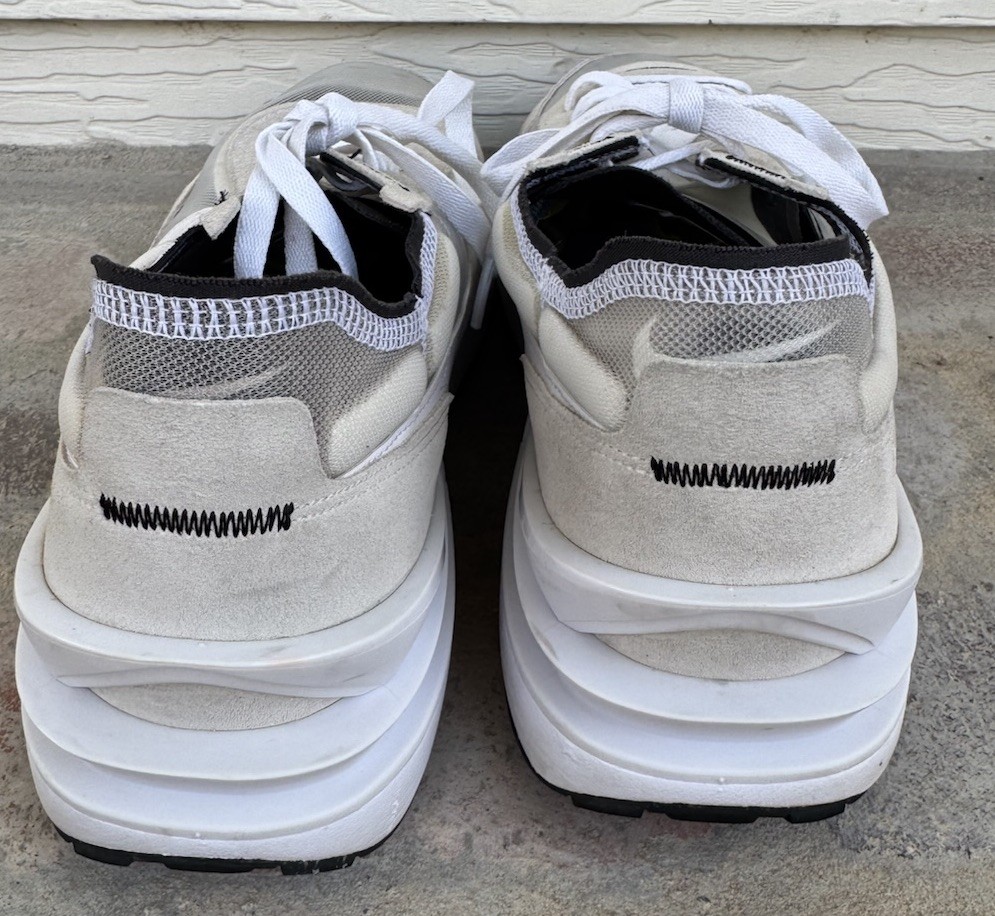 Nike Shoes Men's 15 Waffle One Summit White Black Running Sneakers DA7995-100 thumbnail 5