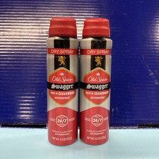2X Old Spice Men Antiperspirant Deodorant Spray Swagger Cedarwood 4.3 Oz