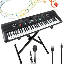 61 Key Keyboard Piano, Electric Piano Keyboard Kit for Children Audlt Beginner