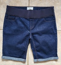 NEW LOOK Maternity Shorts Size 12 Underbump Stretch Denim Shorts Pregnancy