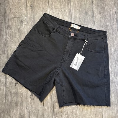 Ripton Performance Jorts Cut-off Women's 32 Diesel Raw Hem Bike Shorts Stretchy