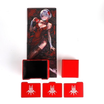 Mana Moon 2B MINE Red Faux Leather (Nier: Automata) Dicewinder Deck Box