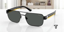 POLO PH3161 922387 Shiny Black Dark Grey 58 mm Men's Sunglasses