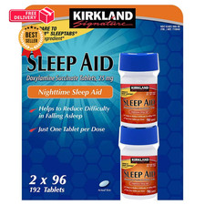 Kirkland Signature Sleep Aid, 192 Tablets 96 Count Pack of 2