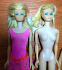 Vtg 60s Midge Barbie Doll TWO DOLLS (Japan) Pink Swimsuit & Small Doll (USA) — photo 2
