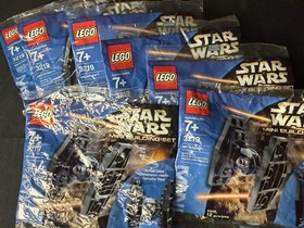 LEGO Star Wars 3219 Mini TIE Fighter Sealed Polybag Lot of 7 2003 Retired