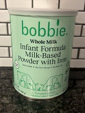 Bobbie Grass Fed Whole Milk Infant Formula Iron 14Oz Can Exp 09/24/2026