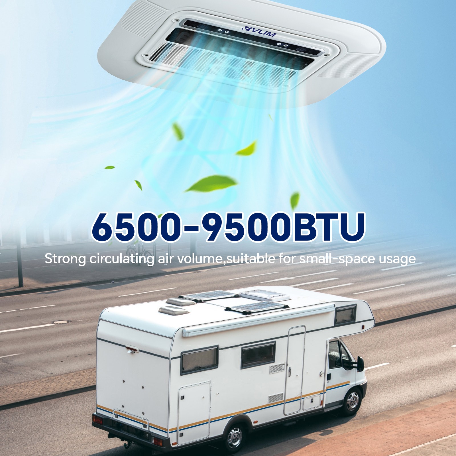 12V 9500BTU RV Rooftop Air Conditioner A/C Unit For Trailer Truck Motorhome Bus