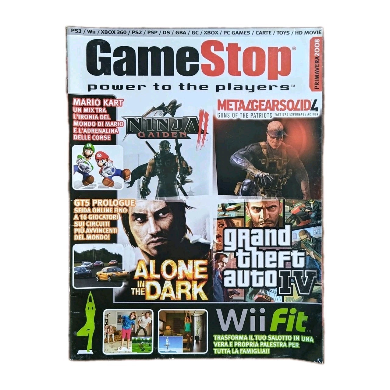 RIVISTA GAMESTOP PRIMAVERA 2008 CATALOGO NEGOZIO