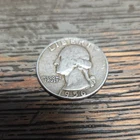 1956 Washington Quarter Silver 25C Circulated 0.9 Fineness Uncertified US Coin