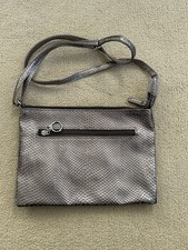Womens Avon Metallic Silver Small Shoulder Bag - Small
