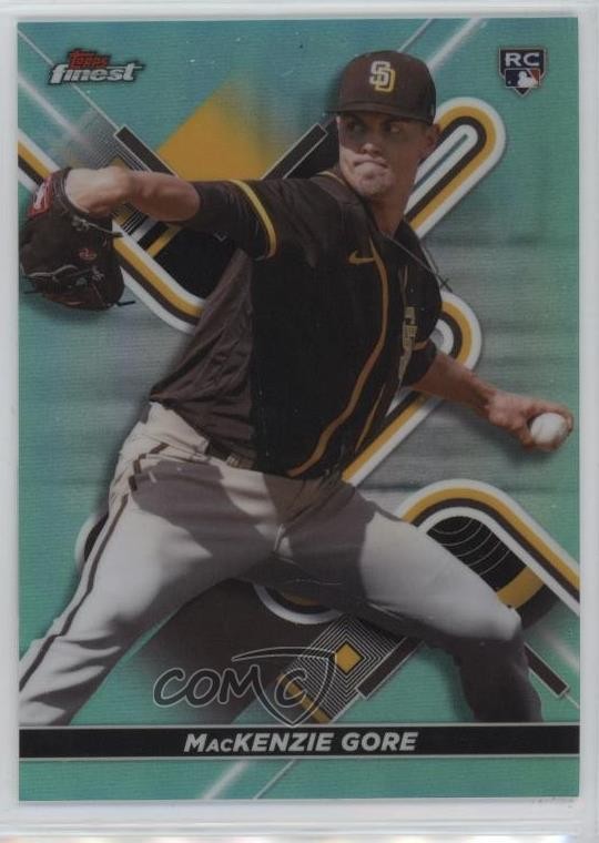 2022 Topps Finest Aqua Refractor /199 Mackenzie Gore #22 Rookie RC kr9
