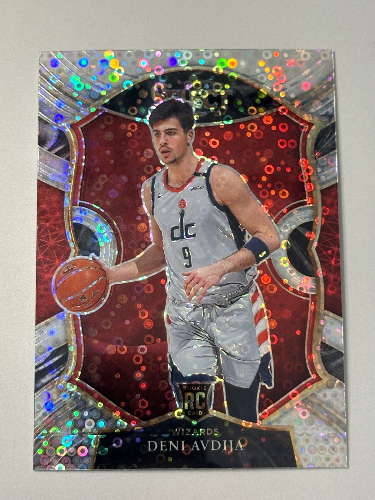 2020-21 Panini Select - Concourse Deni Avdija #69 Silver Disco Prizm Rookie