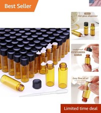 120Packs 5ml 1/6 oz Essential Oil Bottles Small Essential Oil Jars, 5ml Glass...