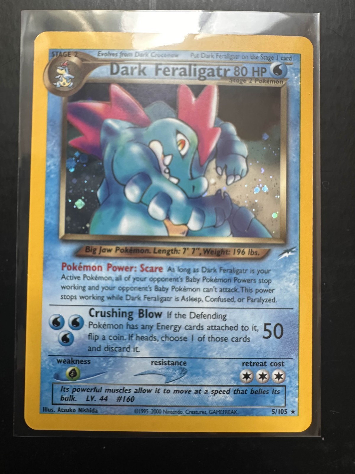 Pokémon TCG | Dark Feraligatr | Holo Rare | Neo Destiny 5/105 | Vintage | LP