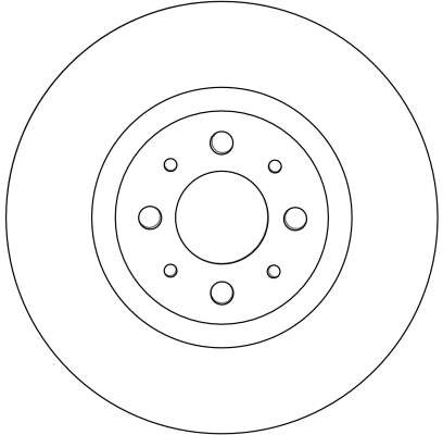 Disque de frein TRW DF4377 Fiat Bravo 2 ventilé de rechange pour train avant