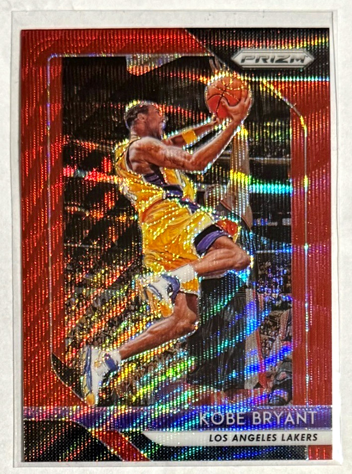2018 Panini Prizm Kobe Bryant #15 Red Ruby Wave Prizm Mamba Lakers HOF