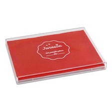 Ink Pad, 5x4'' Washable Stamp Ink Pad for Kids, Red