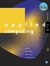 Applied Computing VCE Units 1 & 2 Student Book with 1 Access Code by Gary Bass (