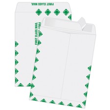 Quality Park Redi-Strip Catalog Envelopes, First Class, 9" x 12", Self-Adhesiv