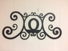 Iron Letter O Monogram Door Wall Decoration Plaque Metal Art Initial 2mm thick