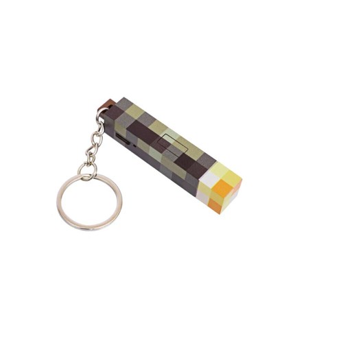 Minecraft Brown Stone Torch Night Light Rechargeable LED Mood Lamp Home Decor - Picture 20 of 20