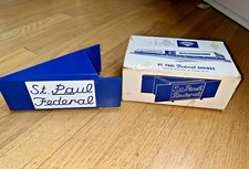 Vintage ST. PAUL FEDERAL S&L Plastic Coin Bank. CHICAGO 75th Anniversary - 1964