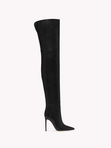 $2,250 Gianvito Rossi JOY CUISSARD Nappa Leather Cuissard Boot | Black | 38 - Picture 16 of 20