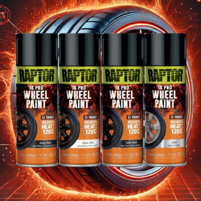 RAPTOR 1K Spraydose Felgenlack. Hitzefest 120°C. Auswahl.