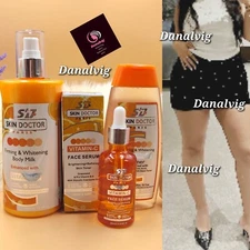 Skin Doctor PARIS Firming & Whitening Body Milk & Serum & Face Toner With Vit. C
