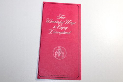 Vintage Walt Disney Disneyland Advertising brochure Ticket book prices  - Picture 1 of 4