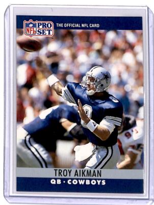 1990 Pro Set Troy Aikman . Dallas Cowboys #78
