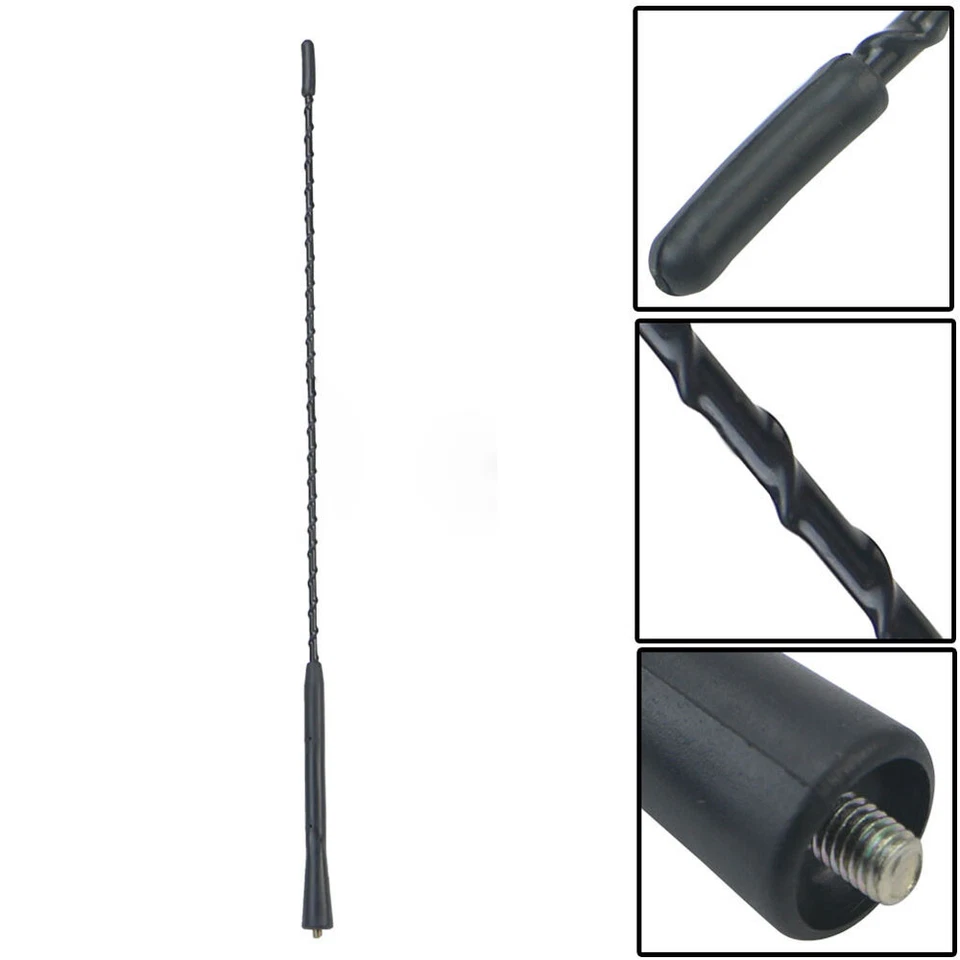 Antena de señal de radio FM/AM universal para techo de coche de 16" para guardabarros automático Foto 2 de 4