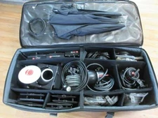 Huge lot of Norman Tube Strobe Lights LH2400 Photography Kit w/Case Accessories