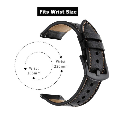 Genuine Leather Strap Band for Samsung Galaxy Watch 3 41/45mm 42/46mm Gear S3 - Picture 7 of 17